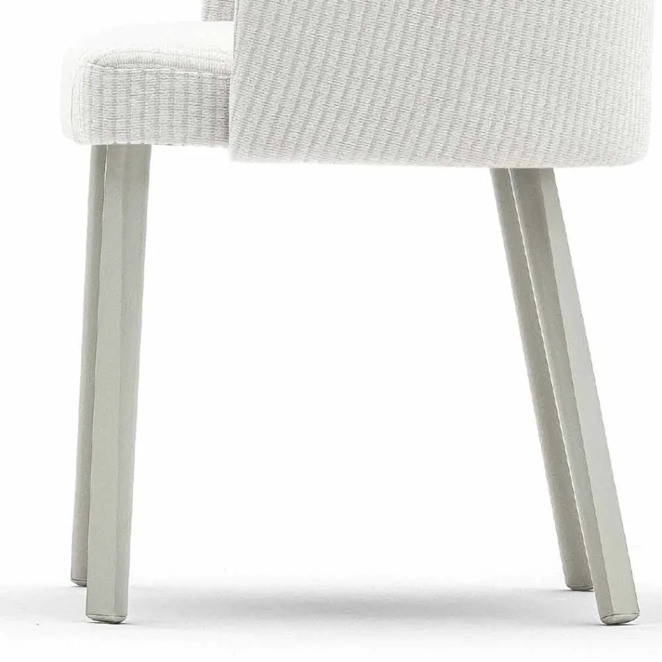 Fauteuil d'extérieur design Varaschin Emma en aluminium et tissu Viadurini