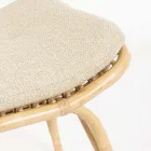 Fauteuil de jardin avec repose-pieds et tissage de fibres synthétiques - Matter Viadurini