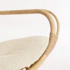 Fauteuil de jardin avec repose-pieds et tissage de fibres synthétiques - Matter Viadurini