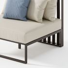 Fauteuil de jardin avec assise en tissu et structure en aluminium Made in Italy - Juliediv Viadurini