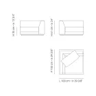 Fauteuil de jardin avec structure d'angle droit Made in Italy - Rubik Viadurini