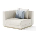 Fauteuil de jardin avec structure d'angle droit Made in Italy - Rubik Viadurini