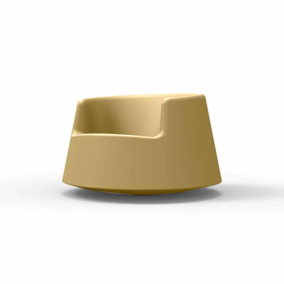 Fauteuil de jardin design contemporain Roulette Vondom en polyéthylène Viadurini