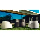 Fauteuil de jardin design contemporain Roulette Vondom en polyéthylène Viadurini