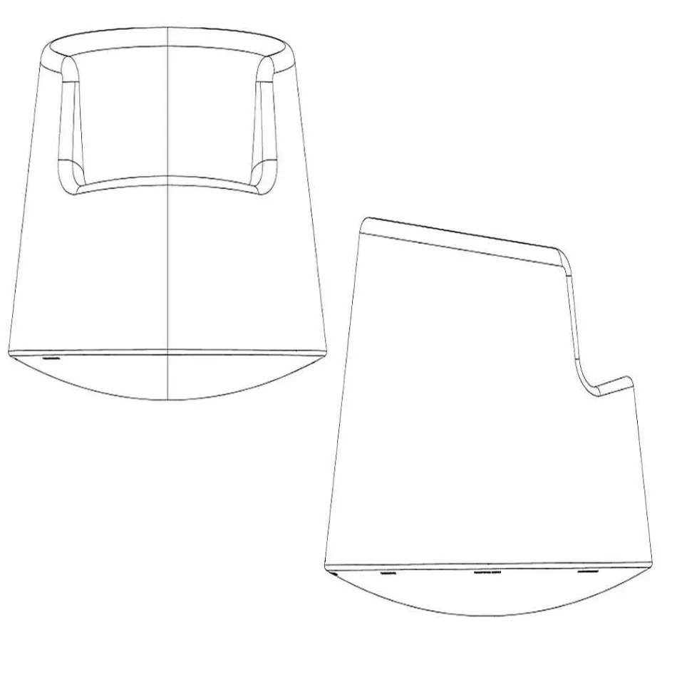 Fauteuil de jardin design contemporain Roulette Vondom en polyéthylène Viadurini