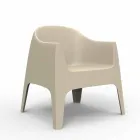 Fauteuil de jardin empilable Solid by Vondom, en polypropylène Viadurini