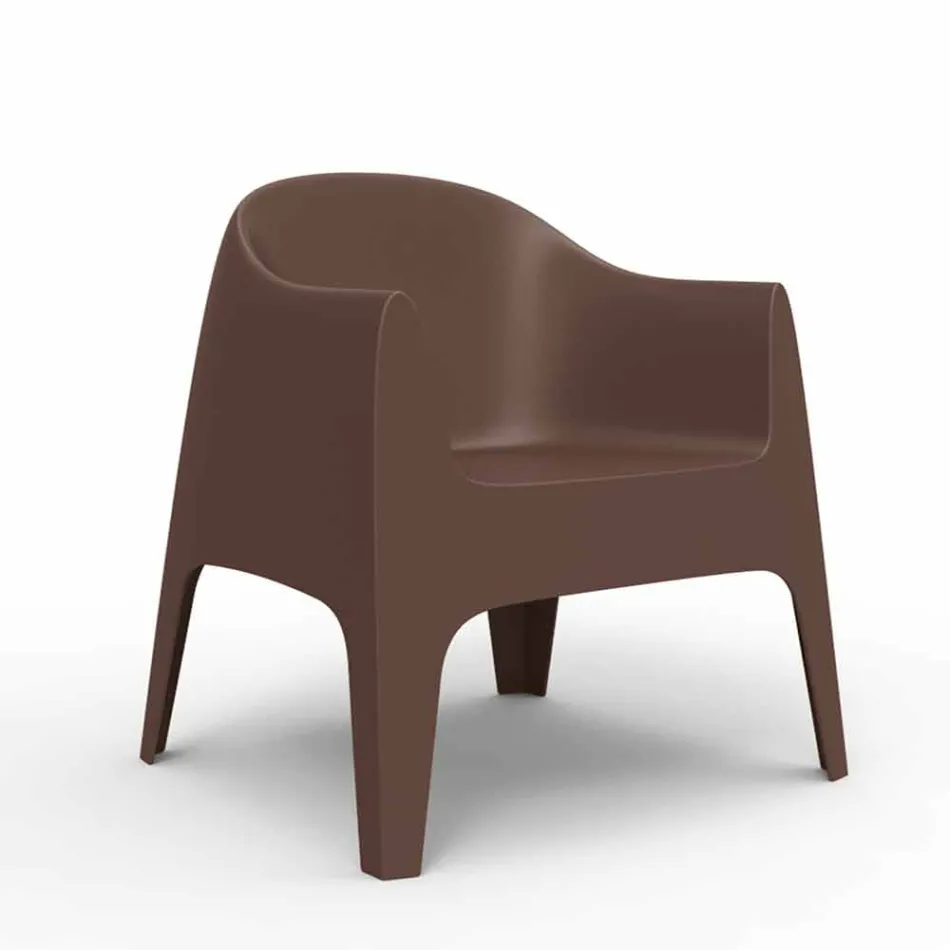 Fauteuil de jardin empilable Solid by Vondom, en polypropylène Viadurini