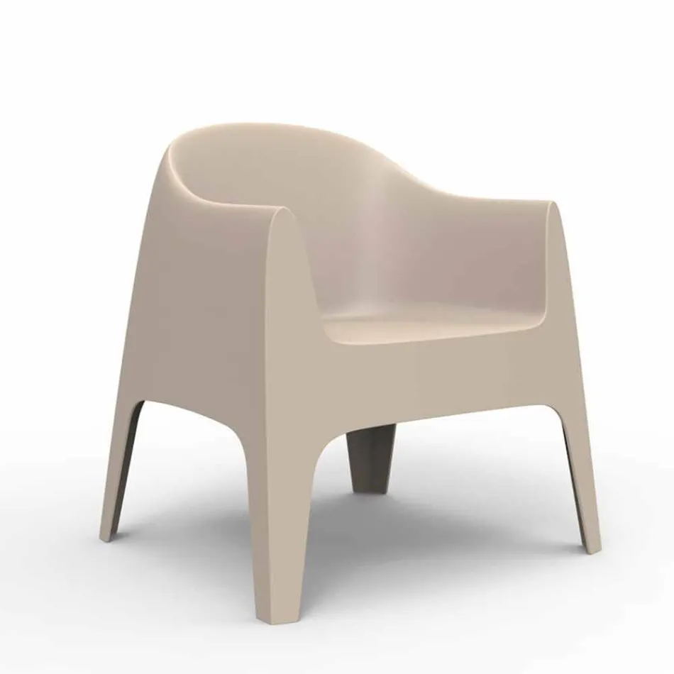 Fauteuil de jardin empilable Solid by Vondom, en polypropylène Viadurini
