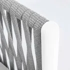 Fauteuil de jardin en aluminium, fibre synthétique et tissu Homemotion - Rubio Viadurini