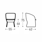 Fauteuil de jardin en fibre synthétique tressée colorée - Maat by Varaschin Viadurini