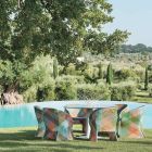 Fauteuil de jardin en fibre synthétique tressée colorée - Maat by Varaschin Viadurini