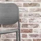 Fauteuil de jardin en métal peint Made in Italy 2 pièces - Synergy Viadurini