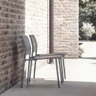 Fauteuil de jardin en métal peint Made in Italy 2 pièces - Synergy Viadurini