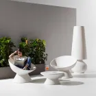 Fauteuil de jardin en polyéthylène coloré moderne fabriqué en Italie - Desmond Viadurini