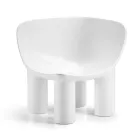 Fauteuil de jardin en polyéthylène et tissu Made in Italy - Freccia Viadurini