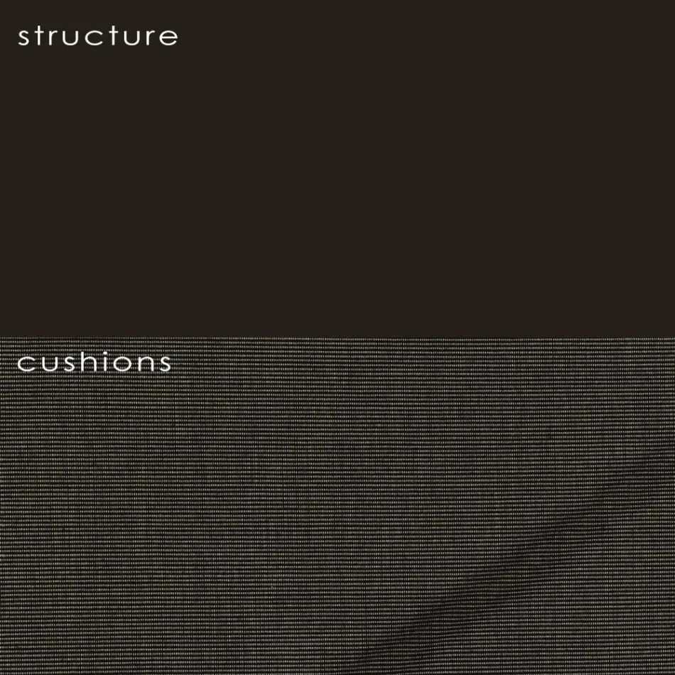 Fauteuil de jardin en polyéthylène et tissu Made in Italy - Freccia Viadurini