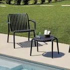 Chaise de jardin en polypropylène renforcé de fibres de verre - Mavren Viadurini
