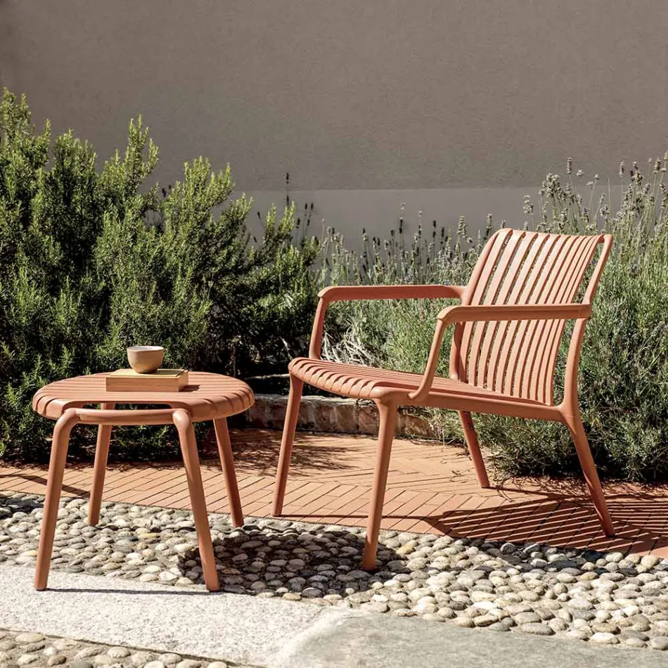 Chaise de jardin en polypropylène renforcé de fibres de verre - Mavren Viadurini