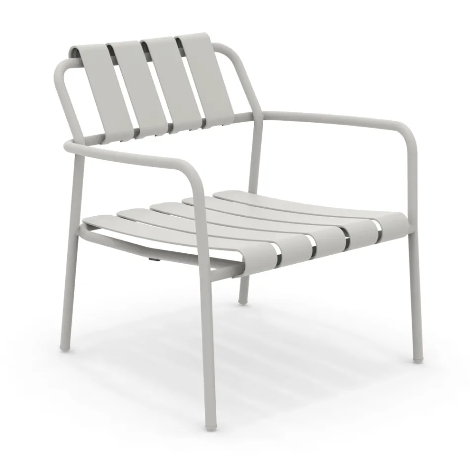 Fauteuil de jardin entièrement en aluminium - Resplendissant Viadurini