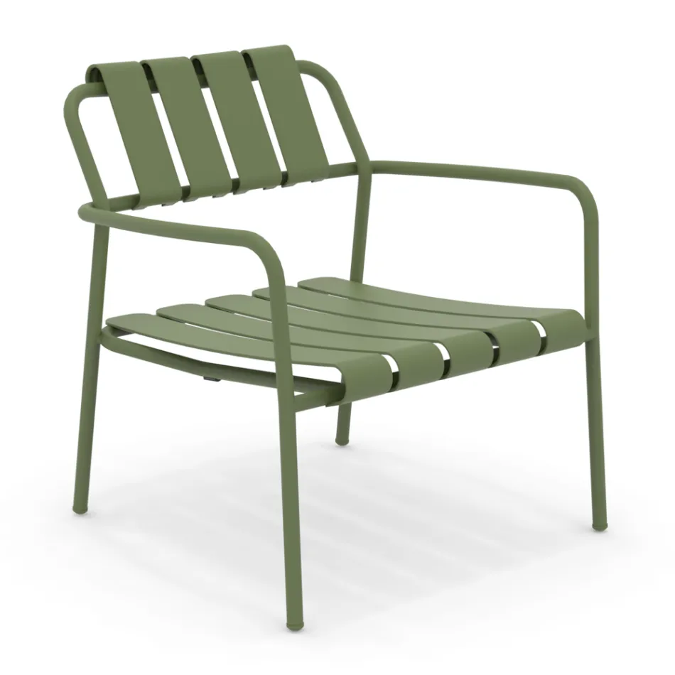 Fauteuil de jardin entièrement en aluminium - Resplendissant Viadurini