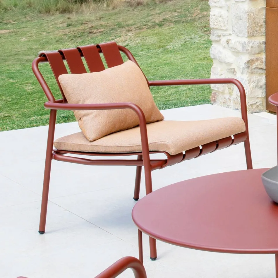 Fauteuil de jardin entièrement en aluminium - Resplendissant Viadurini