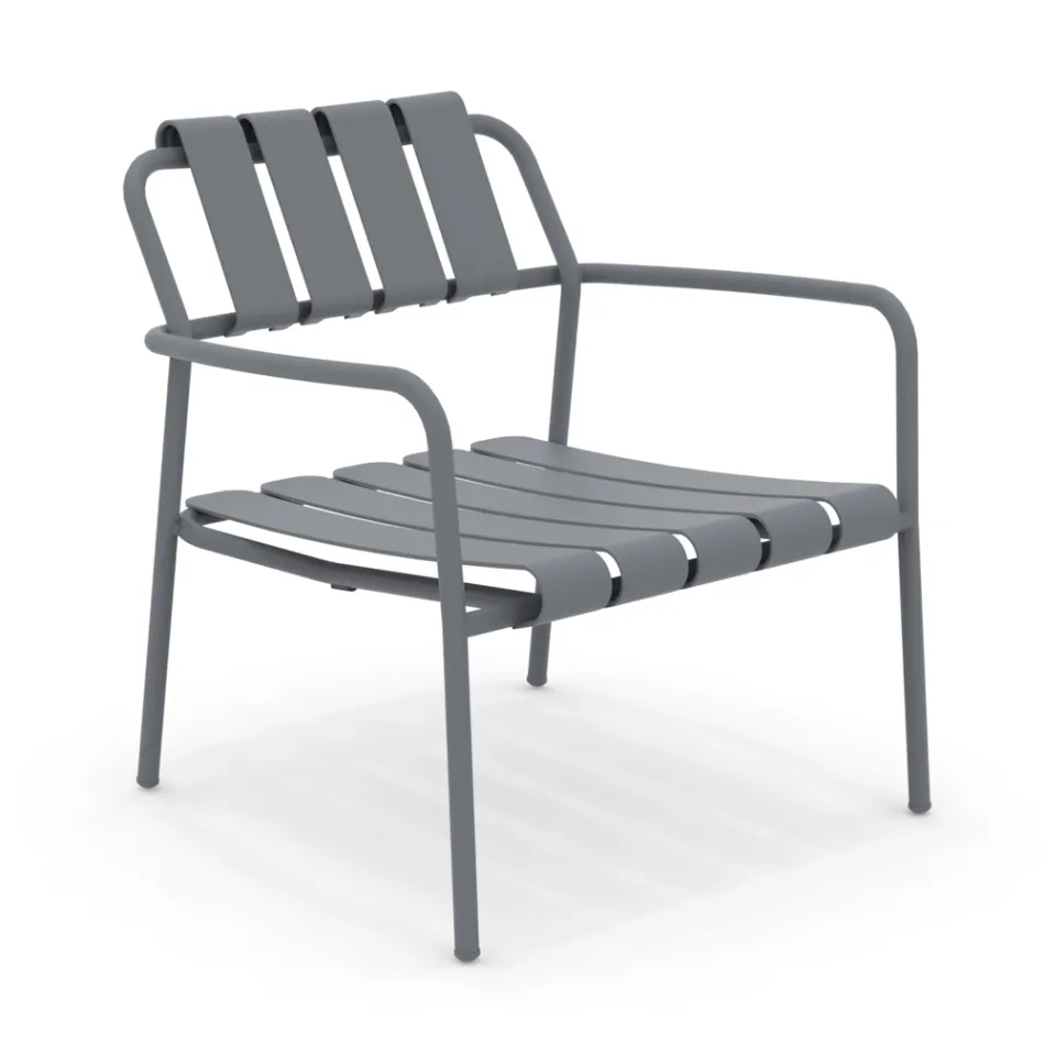 Fauteuil de jardin entièrement en aluminium - Resplendissant Viadurini