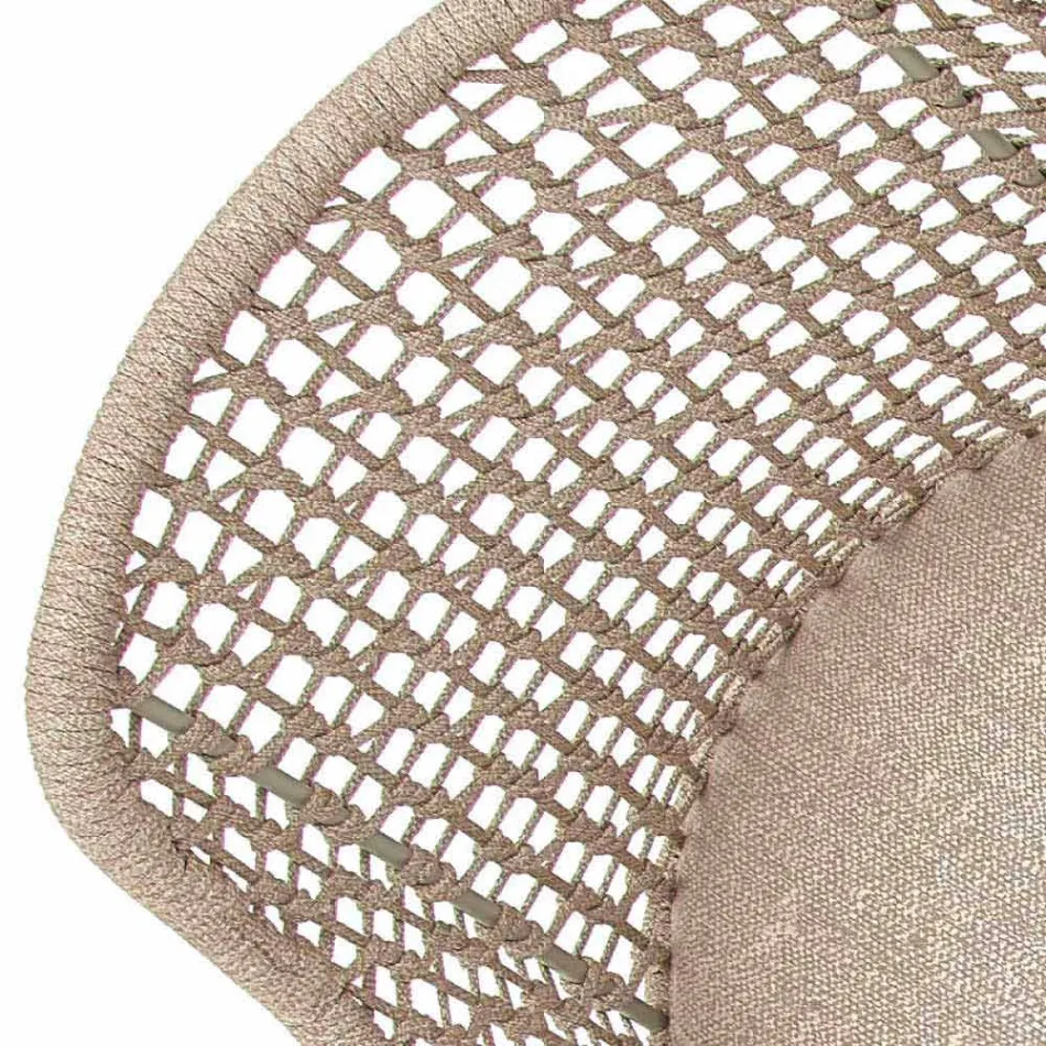 Fauteuil de jardin moderne Varaschin Emma en bois d'iroko massif Viadurini