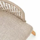 Fauteuil de jardin moderne Varaschin Emma en bois d'iroko massif Viadurini