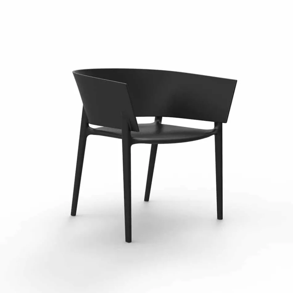 Fauteuil de jardin Vondom Africa en polypropylène et fibre de verre Viadurini