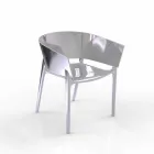 Fauteuil de jardin Vondom Africa en polypropylène et fibre de verre Viadurini
