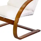 Fauteuil d'intérieur en bois de bouleau et tissu - Abissi Viadurini