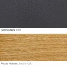 Fauteuil de salon avec repose-pieds en cuir et bois Made in Italy - Butterfly Viadurini