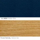 Fauteuil de salon avec repose-pieds en cuir et bois Made in Italy - Butterfly Viadurini