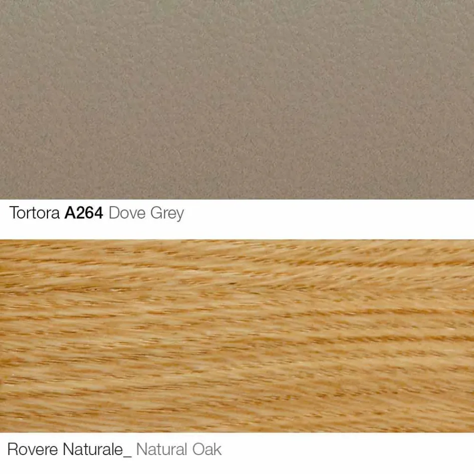 Fauteuil de salon avec repose-pieds en cuir et bois Made in Italy - Butterfly Viadurini