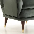 chaise rembourrée salon design classique L78xP75cm, Benny Viadurini