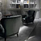 chaise rembourrée salon design classique L78xP75cm, Benny Viadurini