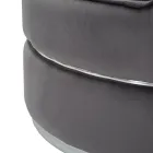 Fauteuil de salon capitonné et capitonné en tissu avec décorations - Patch Viadurini