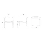 Fauteuil de salon en bois et métal Made in Italy 2 pièces - Saffia Viadurini