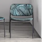 Fauteuil de salon en tissu et métal Made in Italy 2 pièces - Sangria Viadurini