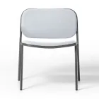 Fauteuil de salon en tissu et métal Made in Italy 2 pièces - Sangria Viadurini