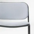 Fauteuil de salon en tissu et métal Made in Italy 2 pièces - Sangria Viadurini