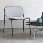 Fauteuil de salon en tissu et métal Made in Italy 2 pièces - Sangria Viadurini