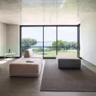 Fauteuil de salon carré rembourré en tissu Made in Italy - Lilium Viadurini