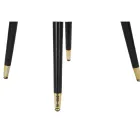 Fauteuil de salon rembourré en tissu avec pieds en bois modernes - Ezia Viadurini