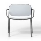 Fauteuil de salon recouvert de tissu Made in Italy 2 pièces - Sangria Viadurini