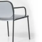 Fauteuil de salon recouvert de tissu Made in Italy 2 pièces - Sangria Viadurini