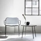 Fauteuil de salon recouvert de tissu Made in Italy 2 pièces - Sangria Viadurini