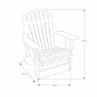 Fauteuil de salon en teck massif de récupération - Boatta Viadurini