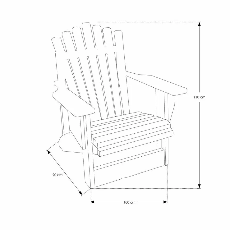 Fauteuil de salon en teck massif de récupération - Boatta Viadurini