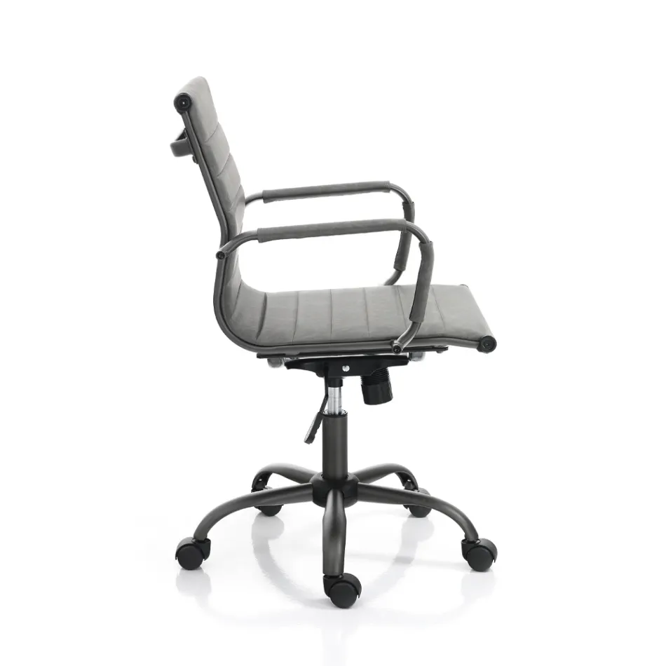 Fauteuil de bureau avec dossier haut ou bas - Rubidio Viadurini